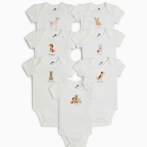 Small Story Days of the Week Baby Bodysuit Set- Dogs